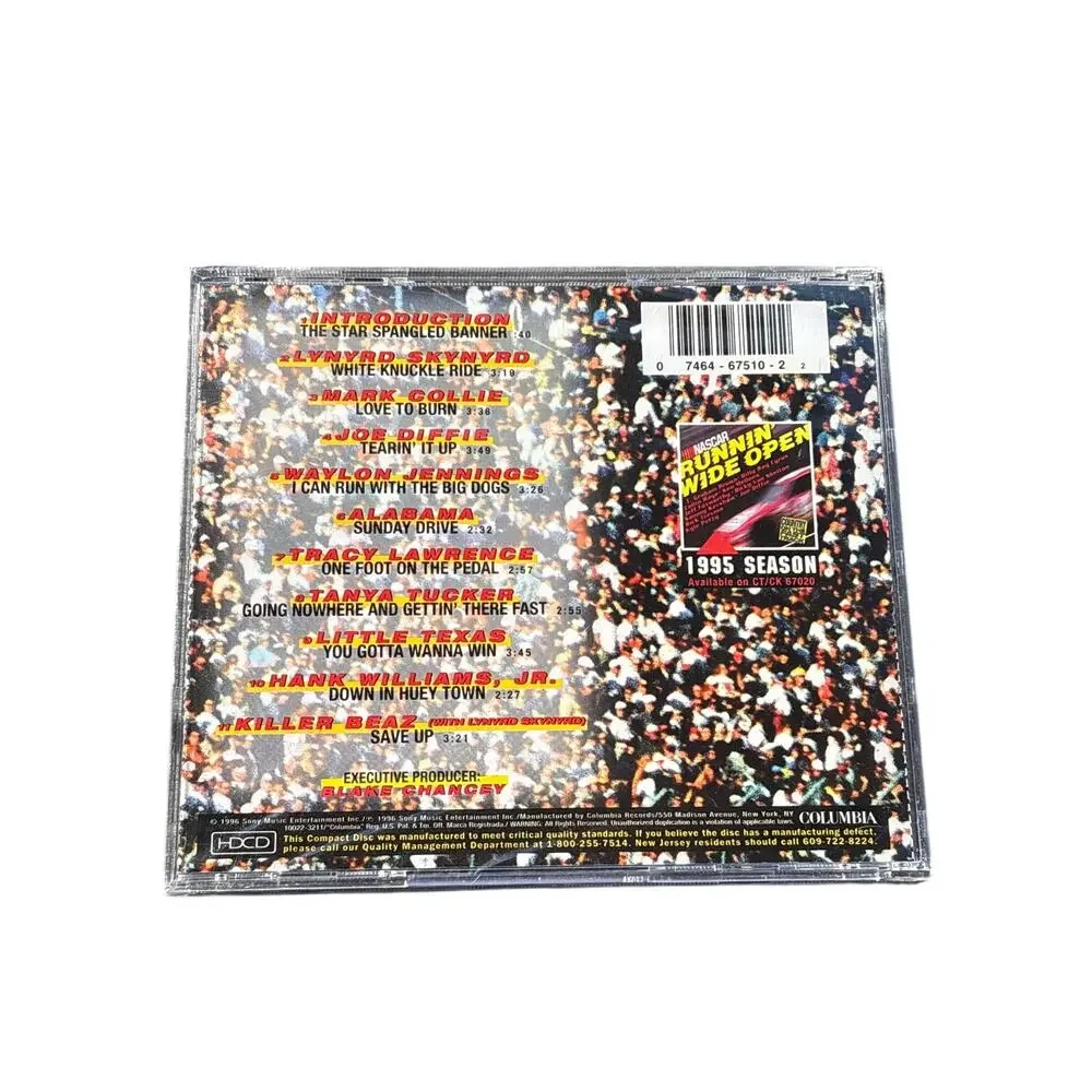 Nascar Hotter Than Asphalt  CD L Skynyrd, W Jennings, H Williams jr New, Sealed!